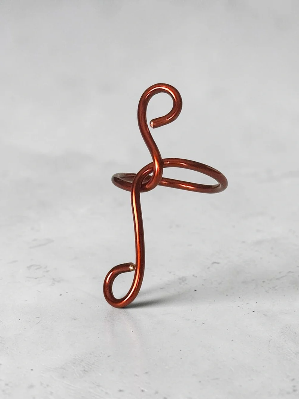 5 For $25💫Handcrafted Alternative Copper Colored Swirl Wire Ring